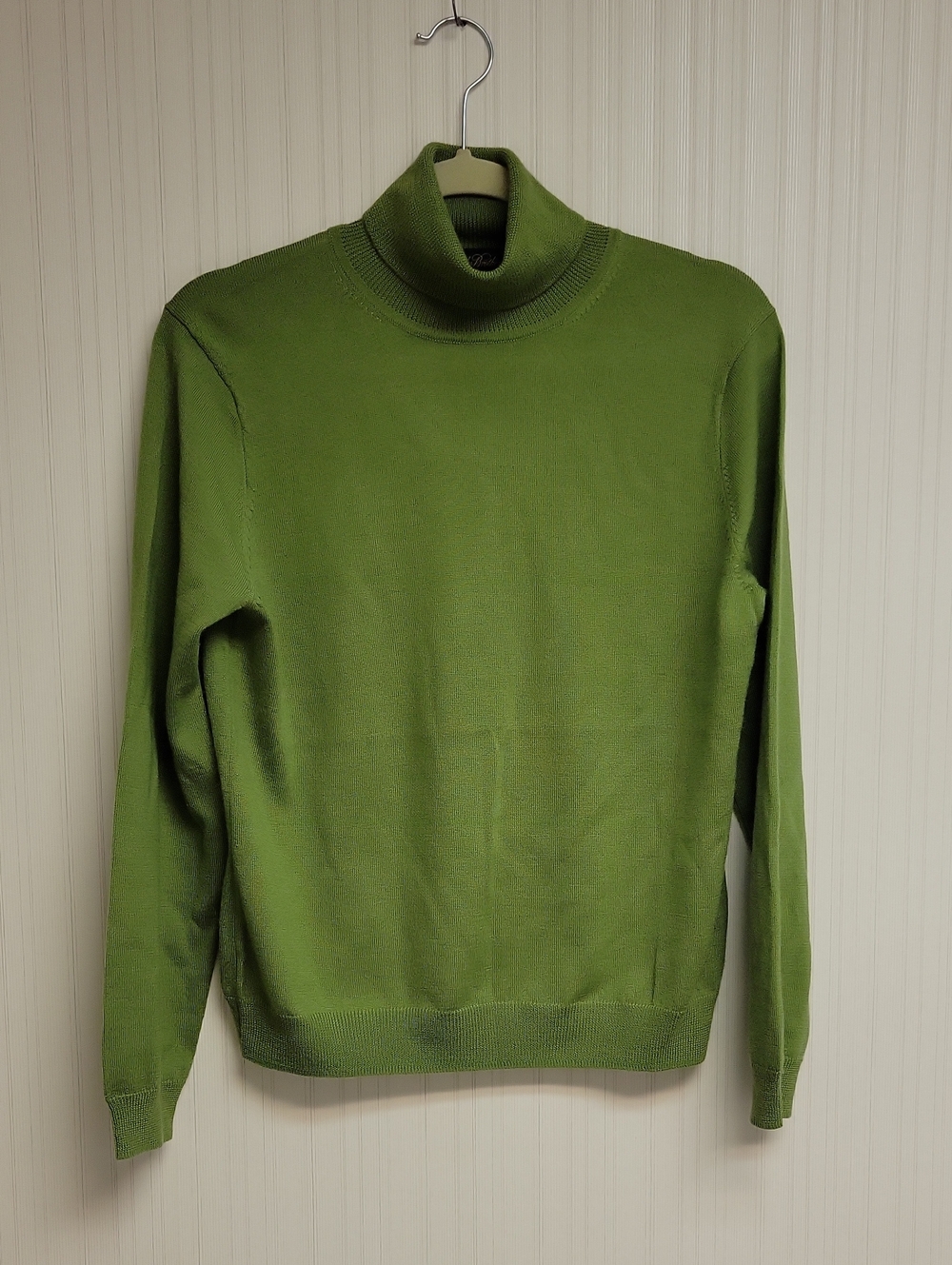 Brooks Brothers Olive Green Turtleneck Sweater Large Women's Wool Fall
